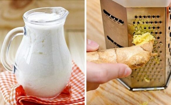 Kefir နှင့်ပြီးသောဂျင်းမှကော့တေးပြုလုပ်ခြင်း